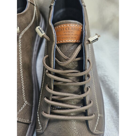 Casual Mens Lace up Outdoor Oxfords Leather Fashion Jogging Board Shoes main image 13